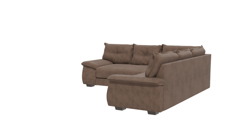 Stylish Sectional Sofa Model 3D - Professional 3D Model Render 12
