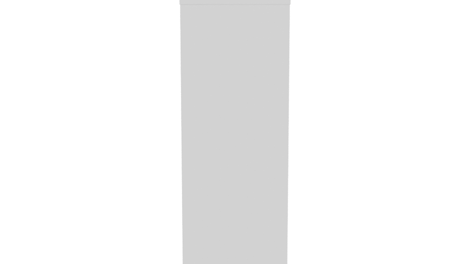 Compact Vertical Freezer Model - Professional 3D Model Render 5