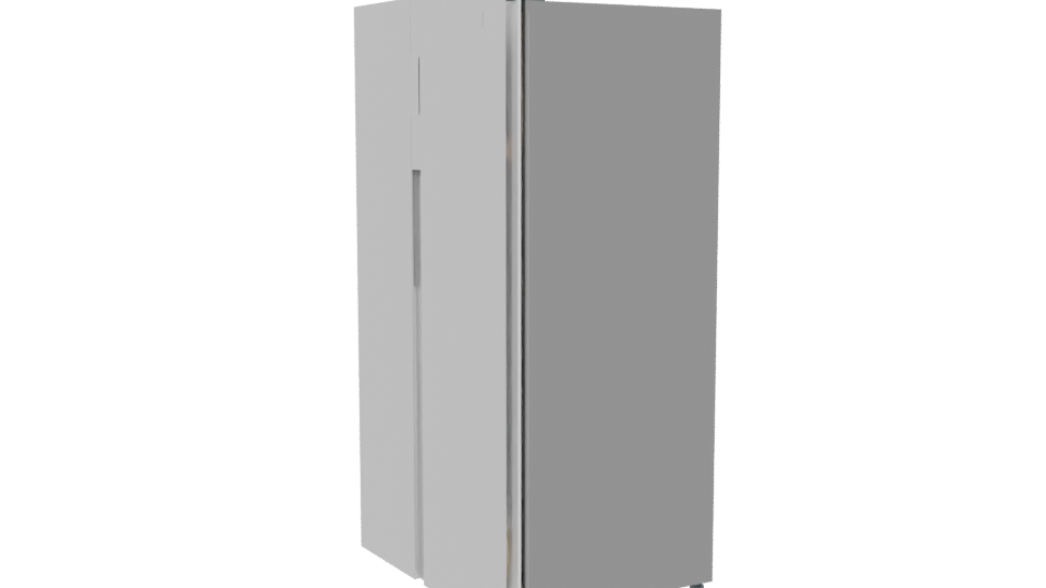 Sleek Modern Stainless Steel Refrigerator 3D Model - Professional 3D Model Render 13