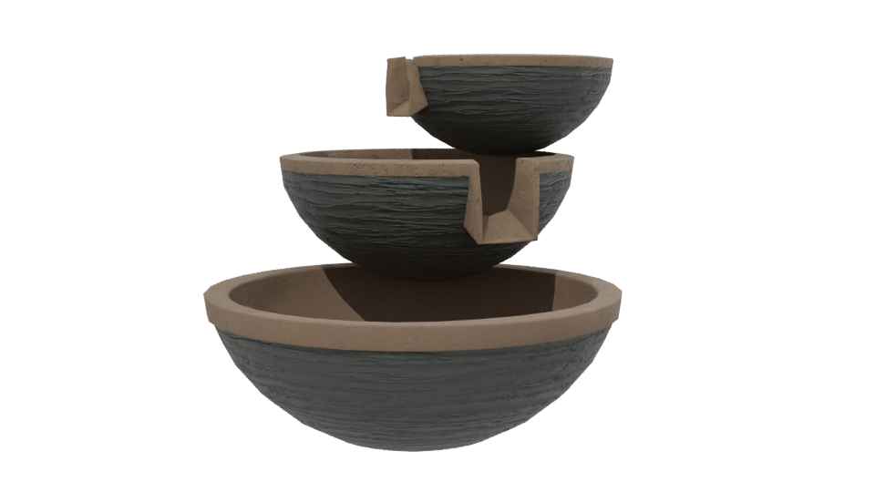 Stylish Tiered Fountain Model - Professional 3D Model Render 13