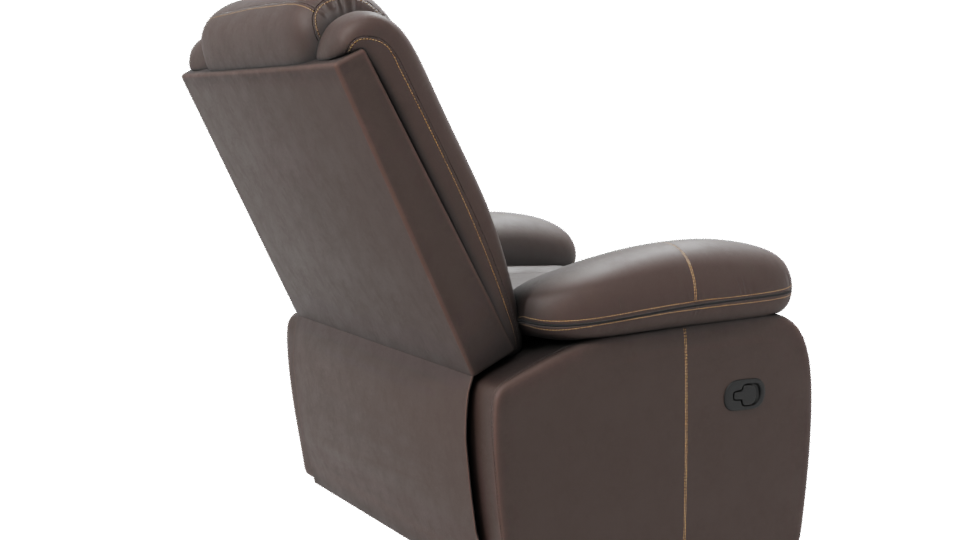 Reclining Armchair with Ottoman 3D - Professional 3D Model Render 7