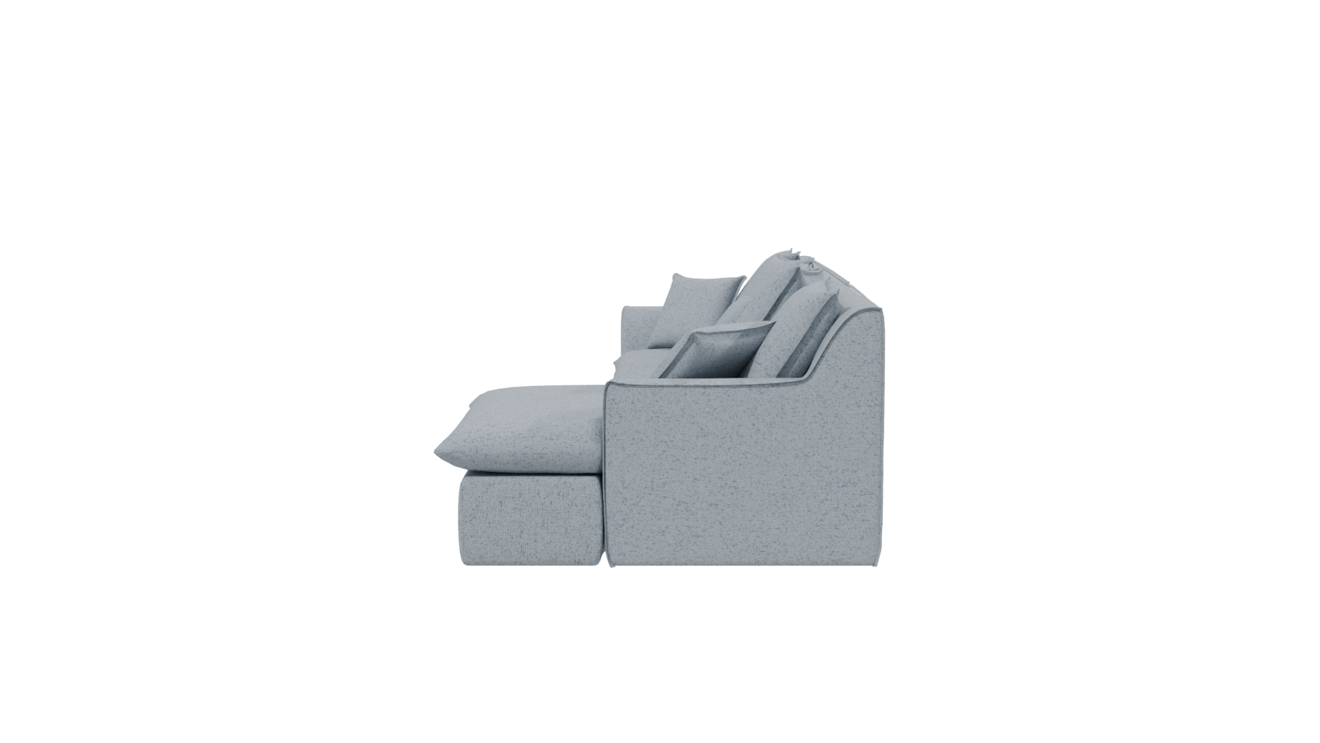 Cozy Modern Sectional Sofa 3D - Professional 3D Model Render 2