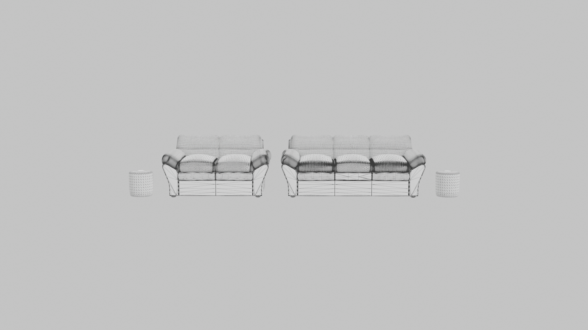 Living Room Sofa Set 3D Model - Professional 3D Model Render 10