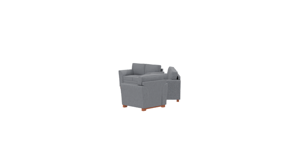 Contemporary Fabric Sofa Set 3D Model - Professional 3D Model Render 6