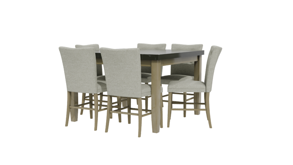 Stylish Dining Table Set 3D - Professional 3D Model Render 12