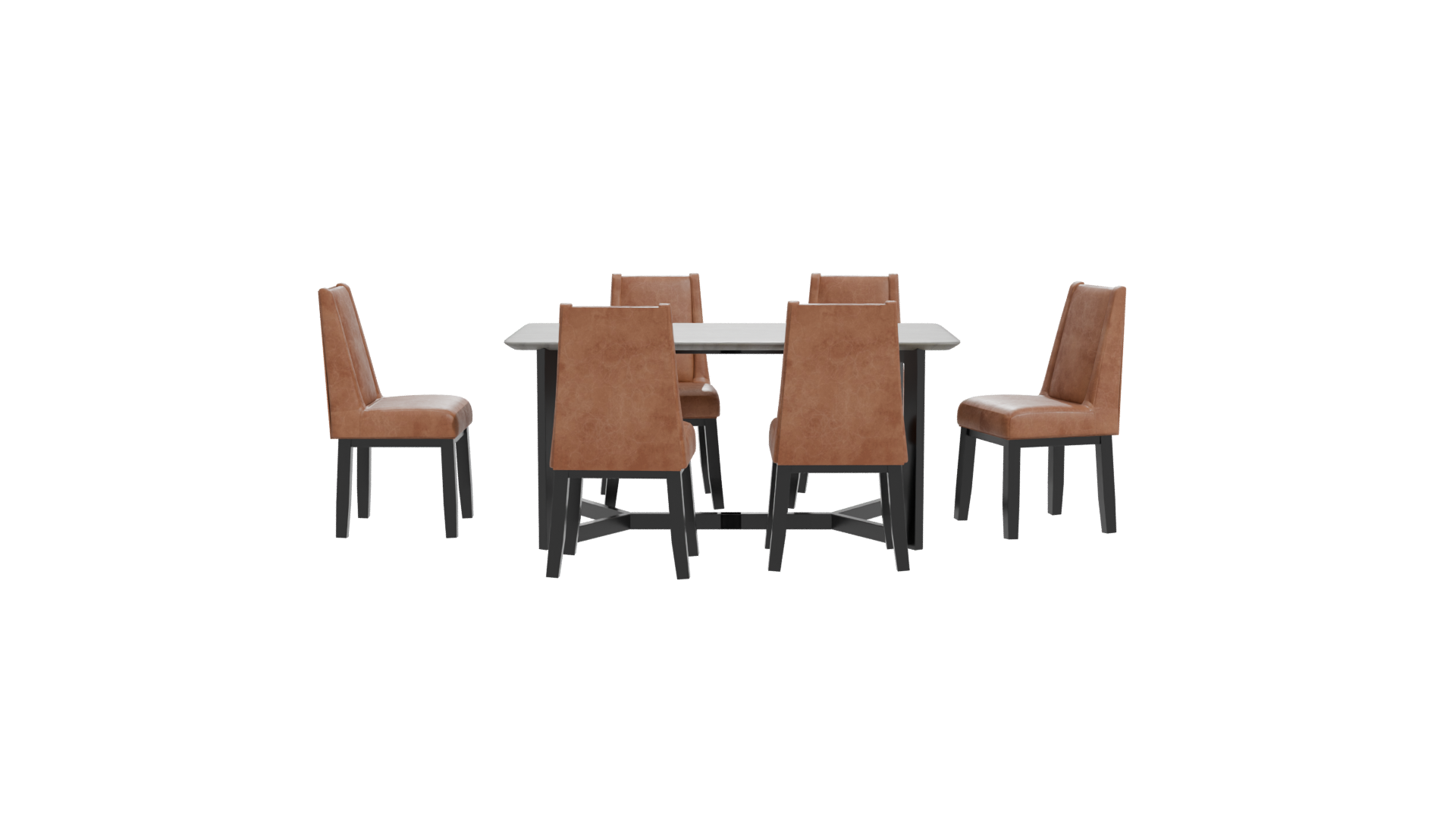 Stylish Dining Table Set 3D - Professional 3D Model Render 20