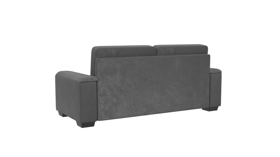 Contemporary Gray Fabric Sofa 3D - Professional 3D Model Render 4