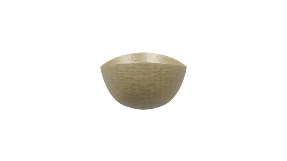 Stylized Hammered Metal Bowl 3D - Professional 3D Model Render 2