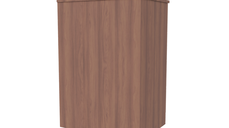 Contemporary Wooden Drawer Chest - Professional 3D Model Render 6