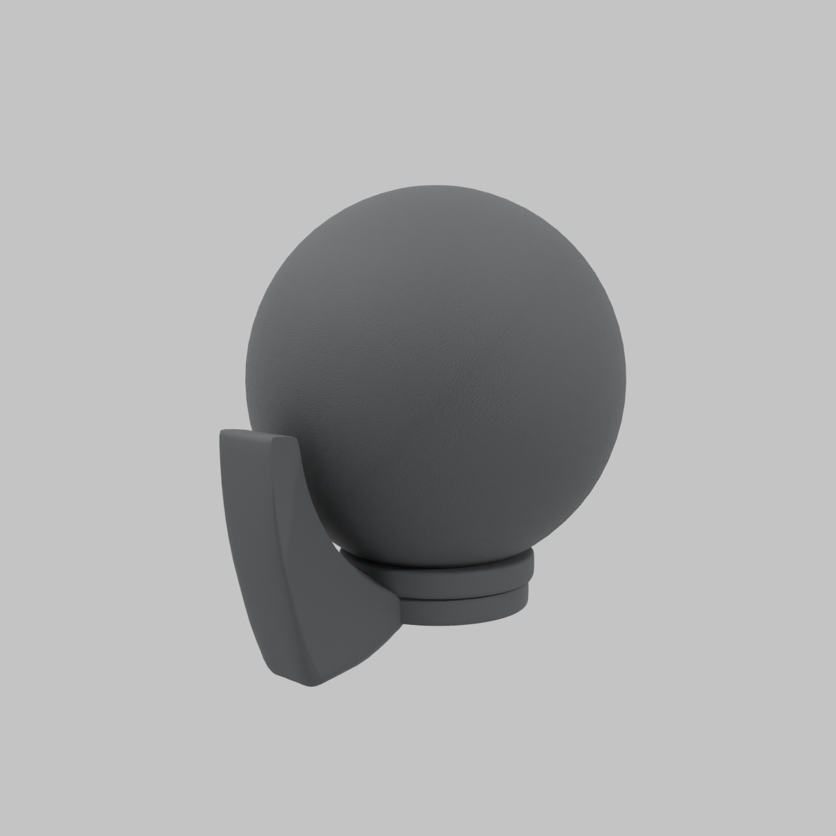 Farol de muro 60 W negro