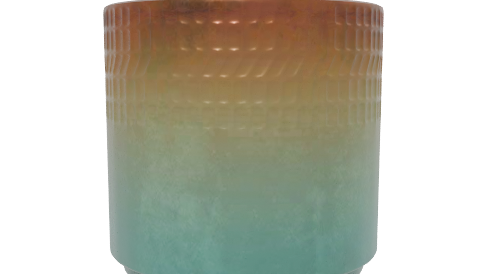 Stylish Gradient Planter Model - Professional 3D Model Render 13