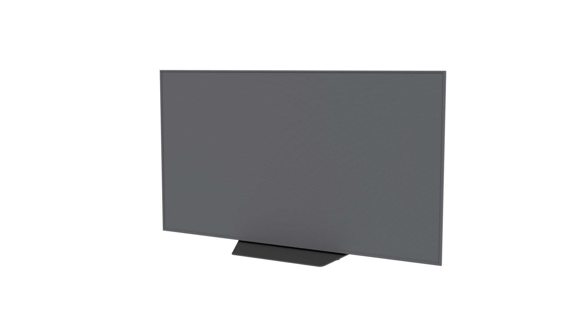 Sleek Modern Flat Screen TV - Professional 3D Model Render 12