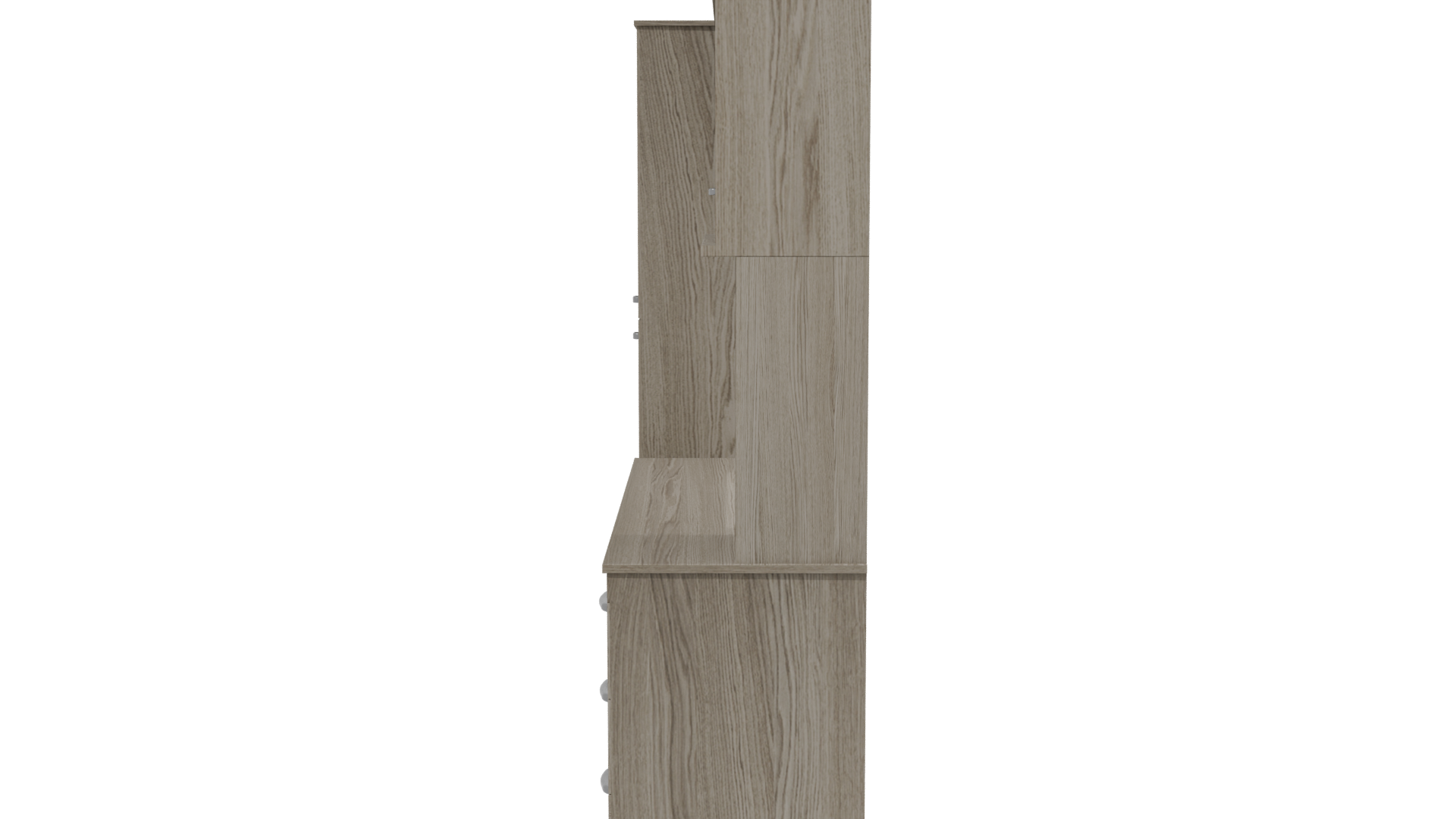 Stylish Wooden Cabinet Model - Professional 3D Model Render 2