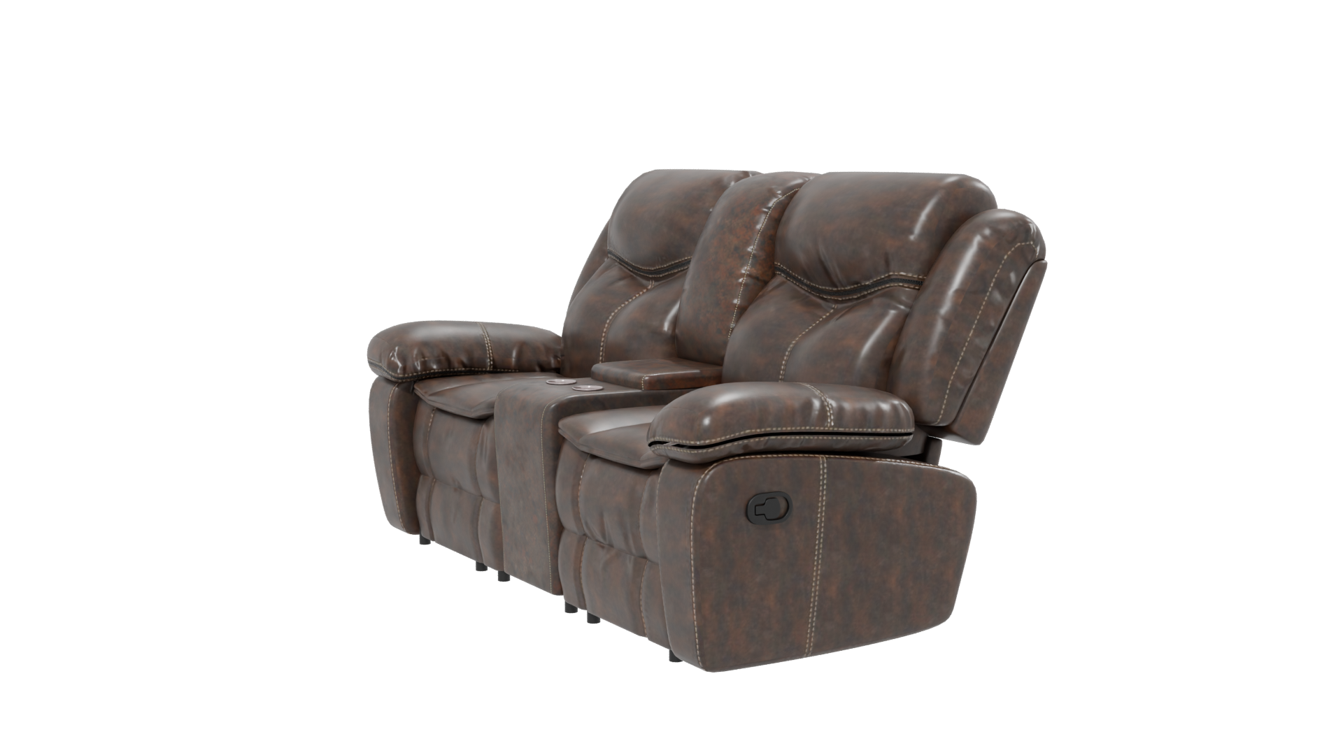 Reclinable Loveseat Sofa 3D Model - Professional 3D Model Render 13