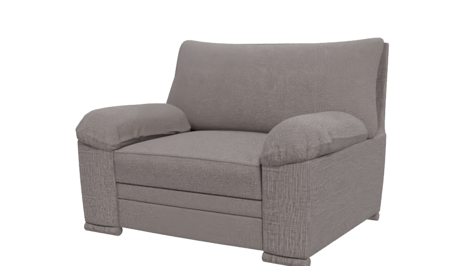 Stylish Lounge Armchair 3D Model - Professional 3D Model Render 12