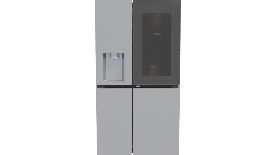Sleek Smart Refrigerator 3D Model - Professional 3D Model Render 11
