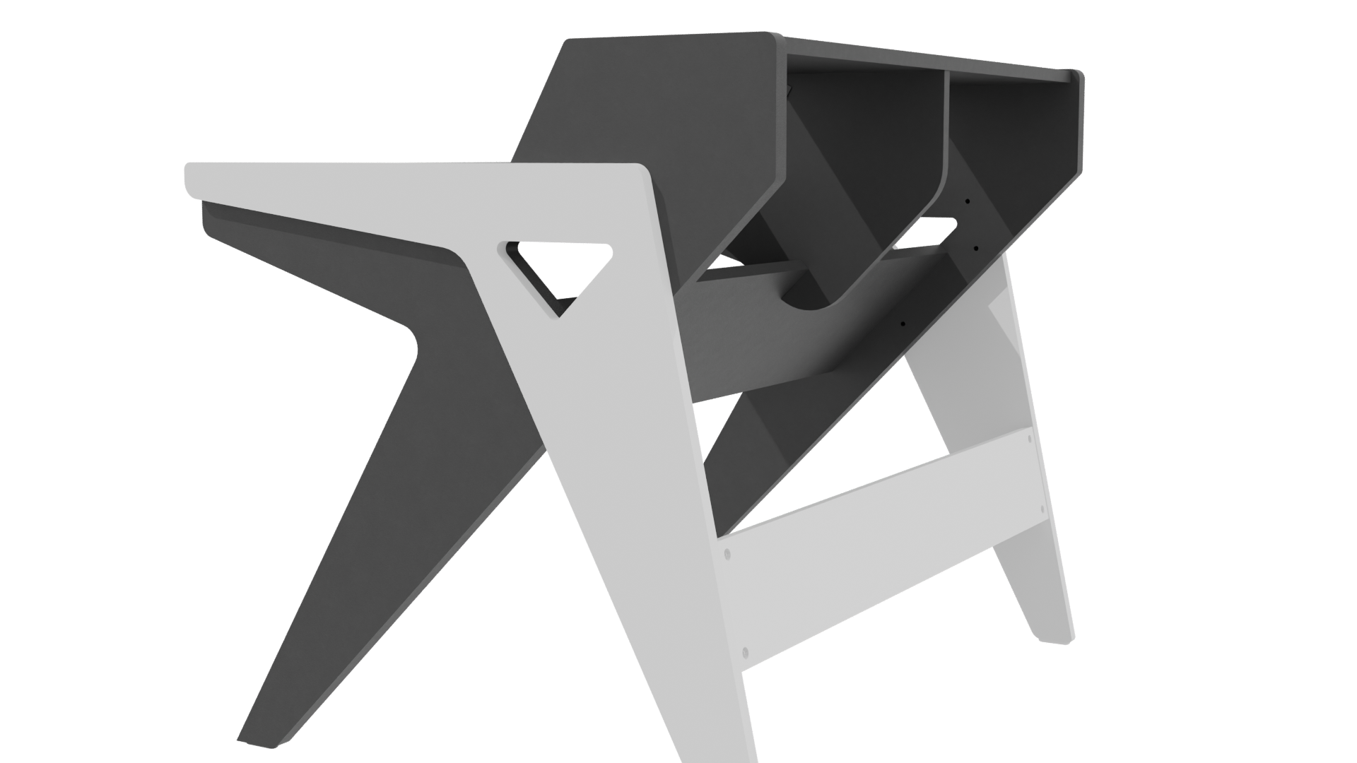 Contemporary Desk Model 3D - Professional 3D Model Render 3