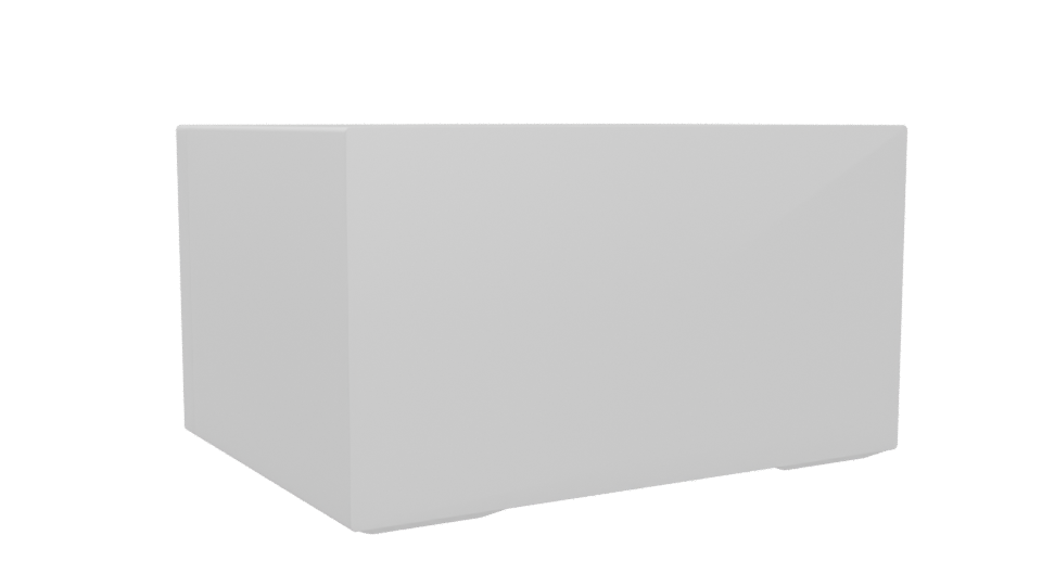 Stylish Compact Microwave 3D Model - Professional 3D Model Render 4