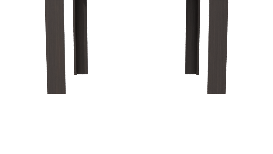 Stylish Wooden Dining Table 3D - Professional 3D Model Render 2