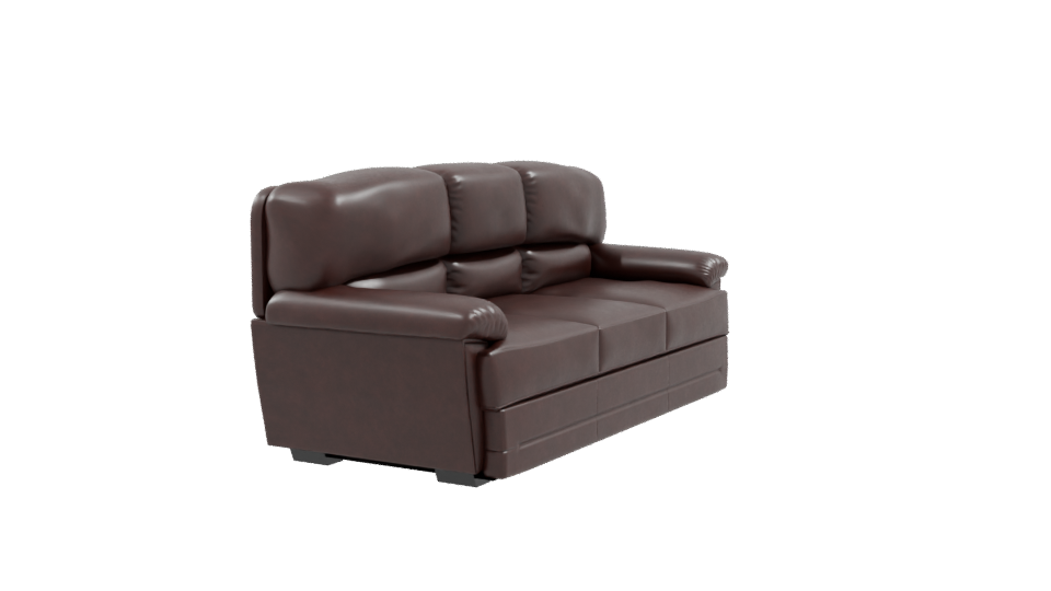 Premium Leather Sofa Model 3D - Professional 3D Model Render 9