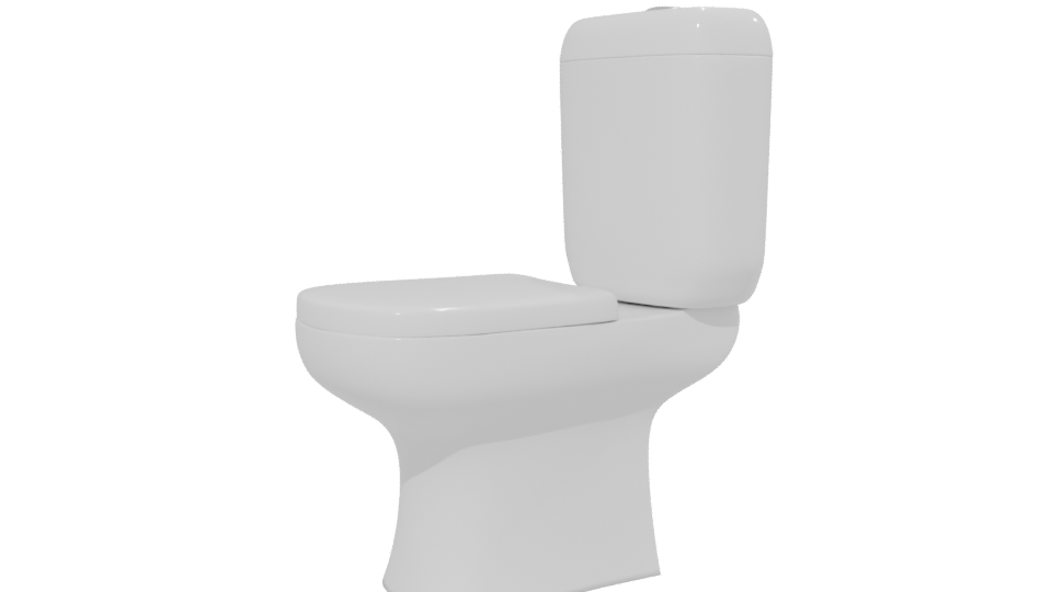 Standard Toilet 3D Model - Professional 3D Model Render 13