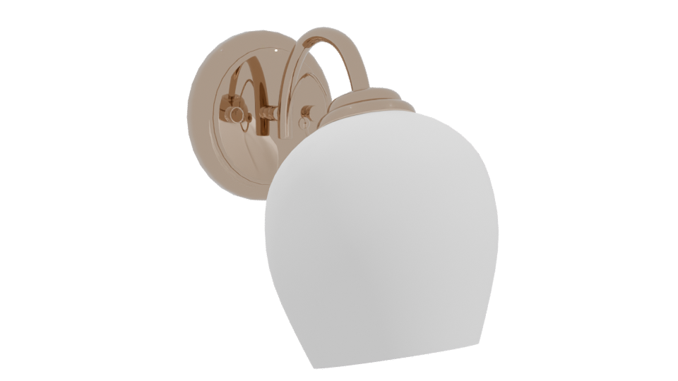 Stylish Modern Wall Light Fixture - Professional 3D Model Render 10