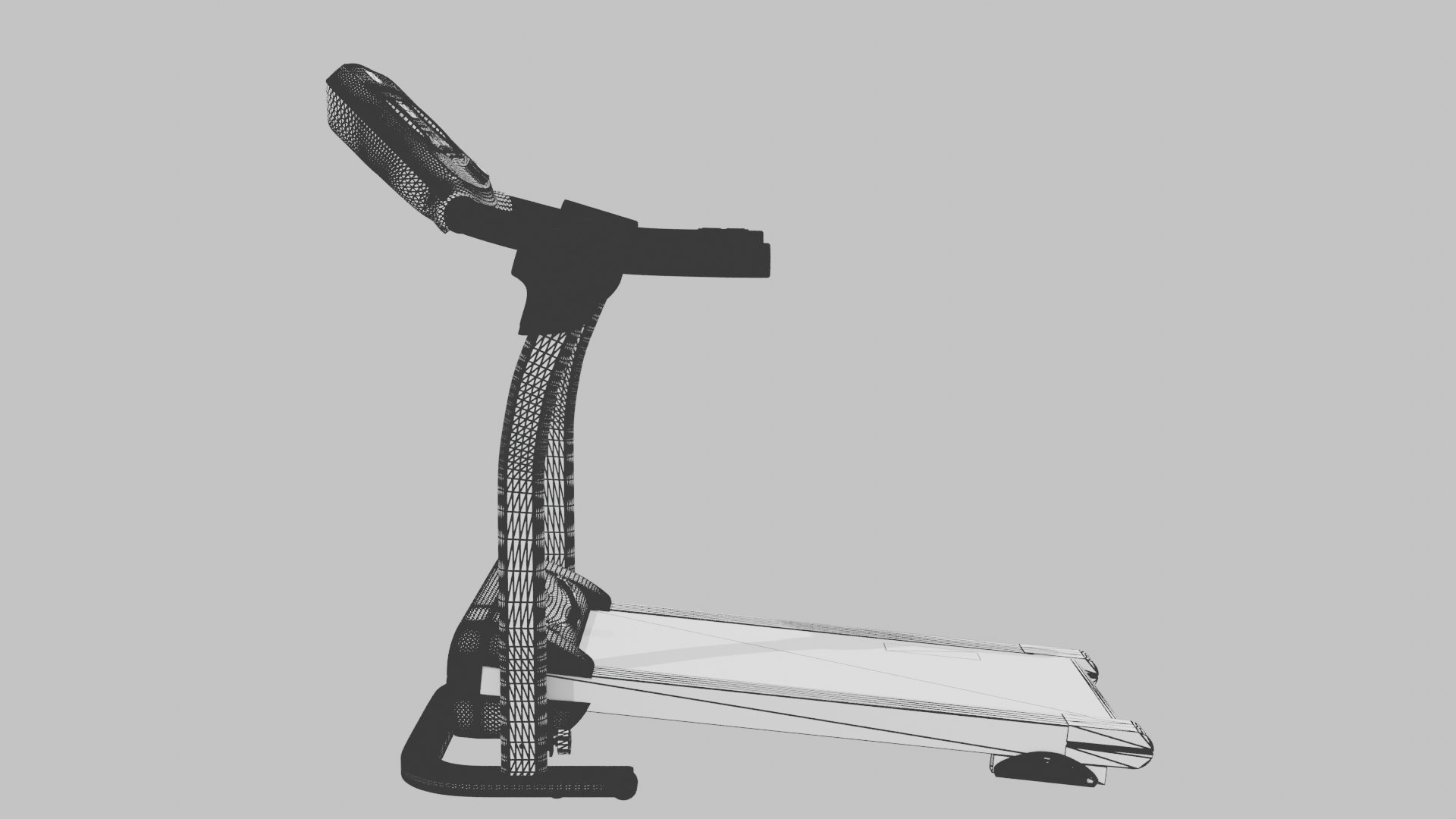 Modern Treadmill 3D Model - Professional 3D Model Render 13