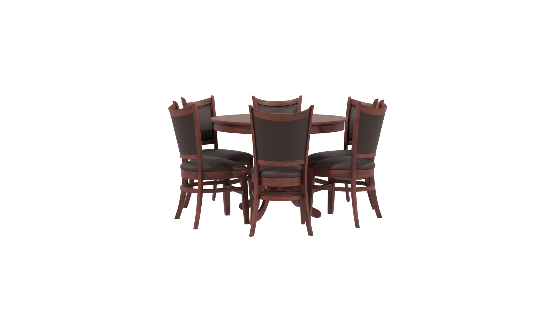 Elegant Dining Table Set 3D - Professional 3D Model Render 3