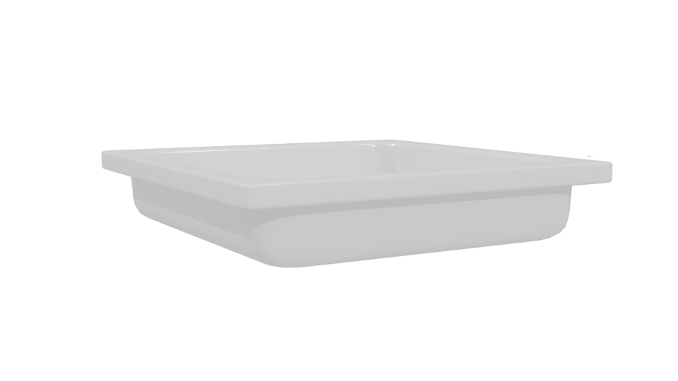 Contemporary Square Kitchen Sink 3D Model - Professional 3D Model Render 4