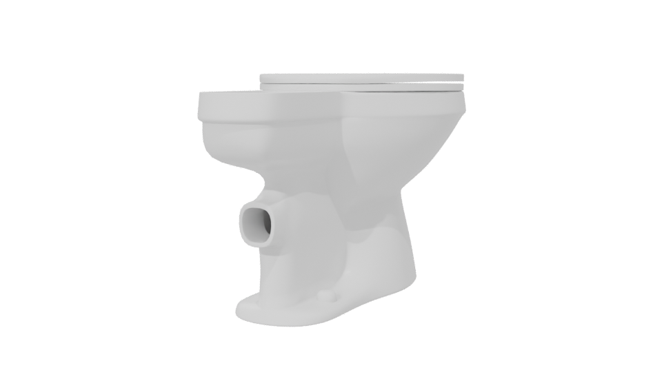 Minimalist Bathroom Toilet Model - Professional 3D Model Render 6