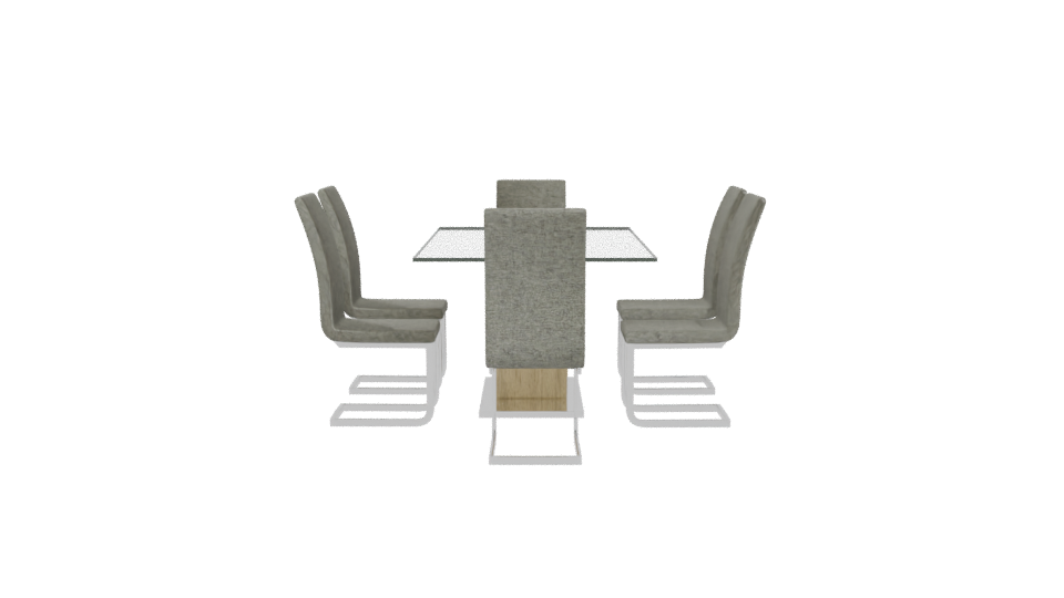 Rectangular Dining Table for 6 3D - Professional 3D Model Render 5