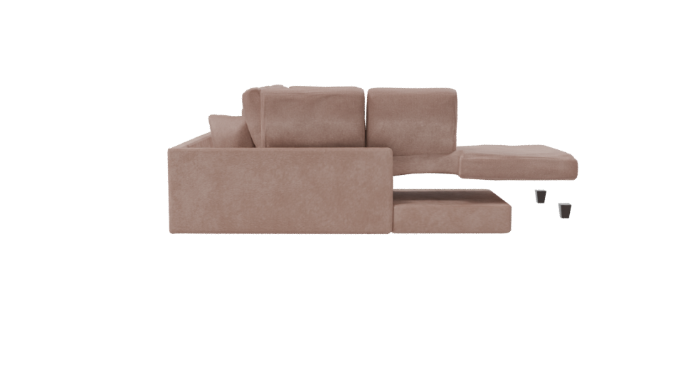 Contemporary L-Shaped Sofa Model - Professional 3D Model Render 8