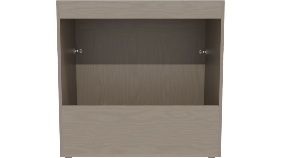 Minimalist Wood Cabinet 3D Model - Professional 3D Model Render 5