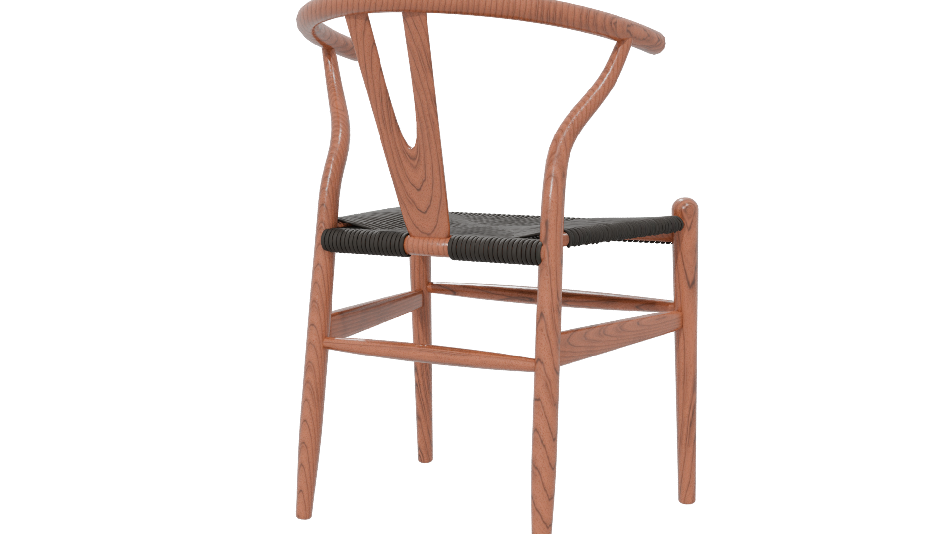 Stylish Wooden Dining Chair 3D Model - Professional 3D Model Render 6
