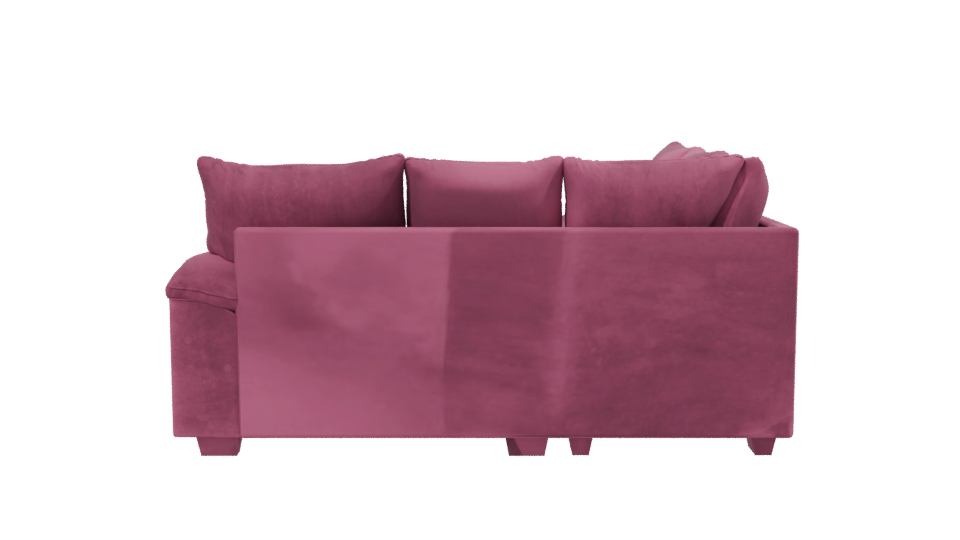 Stylish Pink Couch 3D Model - Professional 3D Model Render 2
