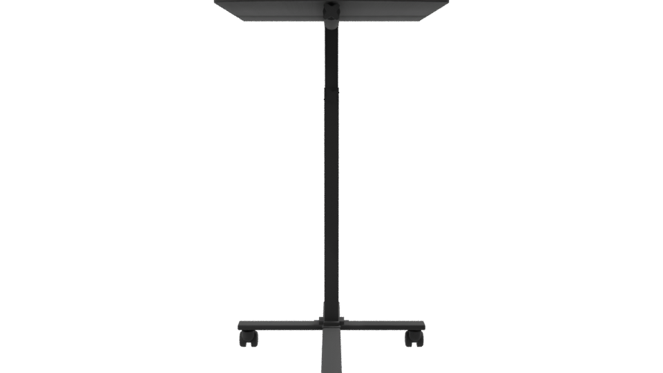 Adjustable Rolling Laptop Table 3D - Professional 3D Model Render 8