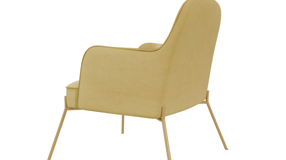 Stylish Minimalist Armchair Model - Professional 3D Model Render 3