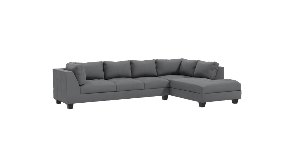 Elegant Modern Sectional Sofa 3D - Professional 3D Model Render 10