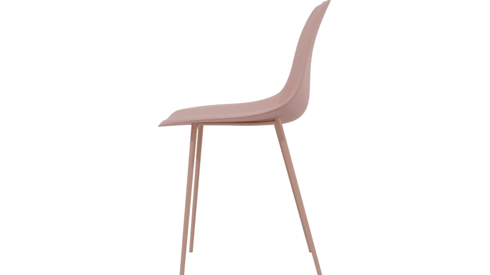 Stylish Minimalist Dining Chair 3D - Professional 3D Model Render 2
