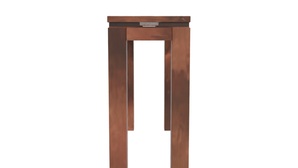 Rustic Wooden Farmhouse Table 3D Model - Professional 3D Model Render 11