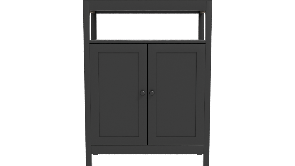 Stylish Wooden Cabinet 3D Model - Professional 3D Model Render 11