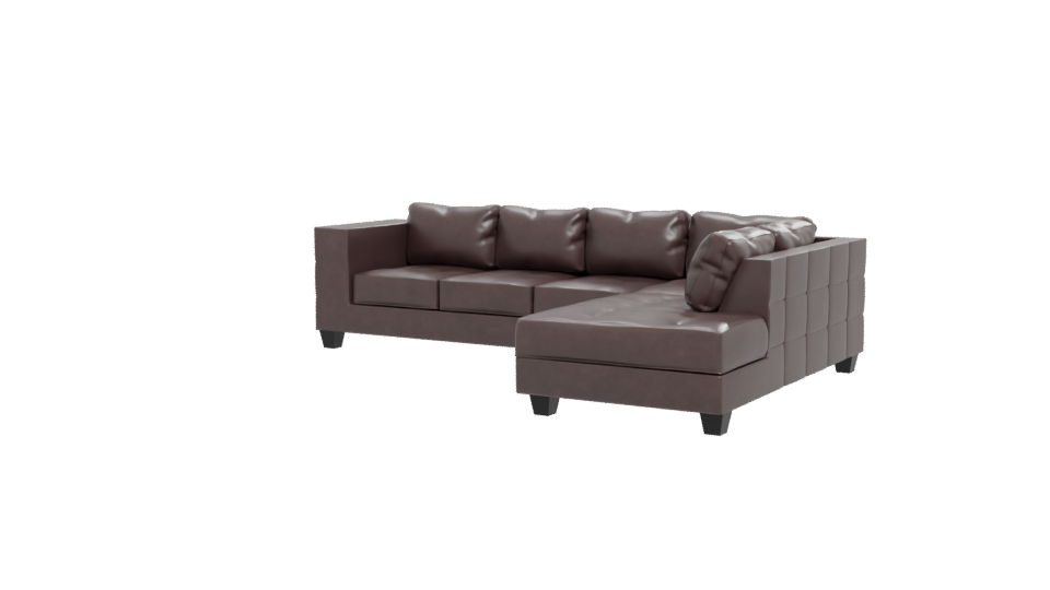 Stylish Modern L-Shaped Sofa 3D Model - Professional 3D Model Render 12