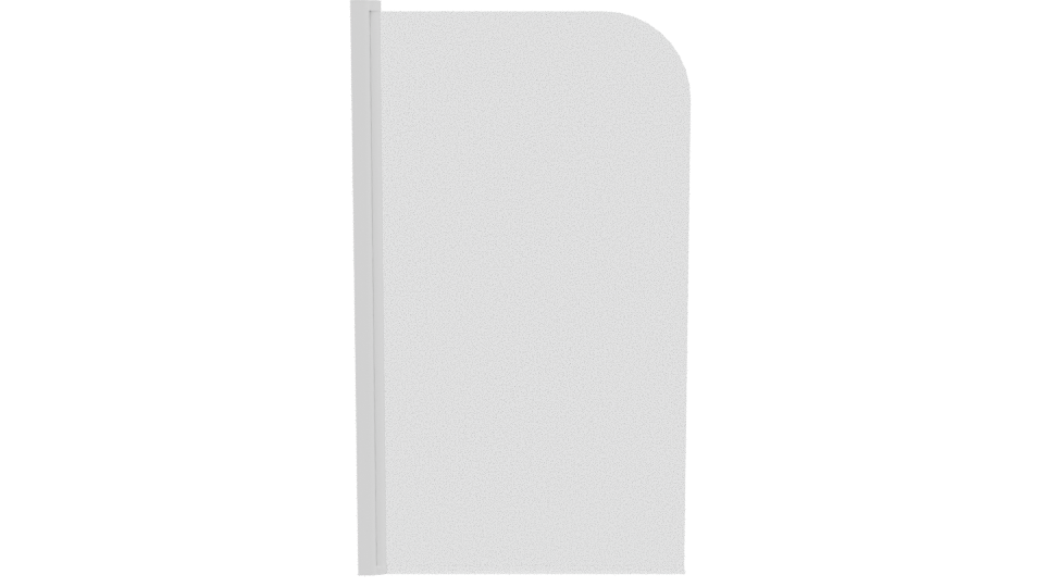 Mampara Baño Mendoza 130x75 3D - Professional 3D Model Render 11