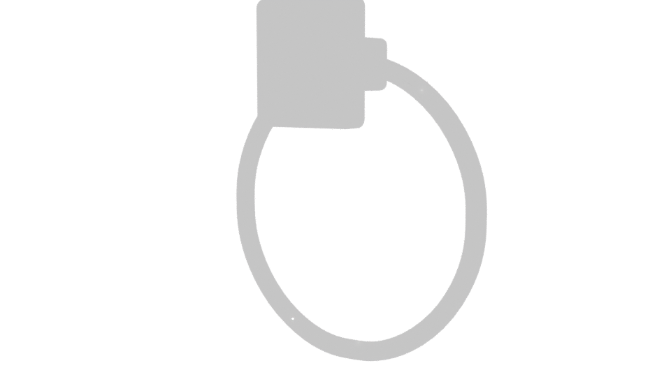 Stylish Bathroom Towel Ring 3D - Professional 3D Model Render 6