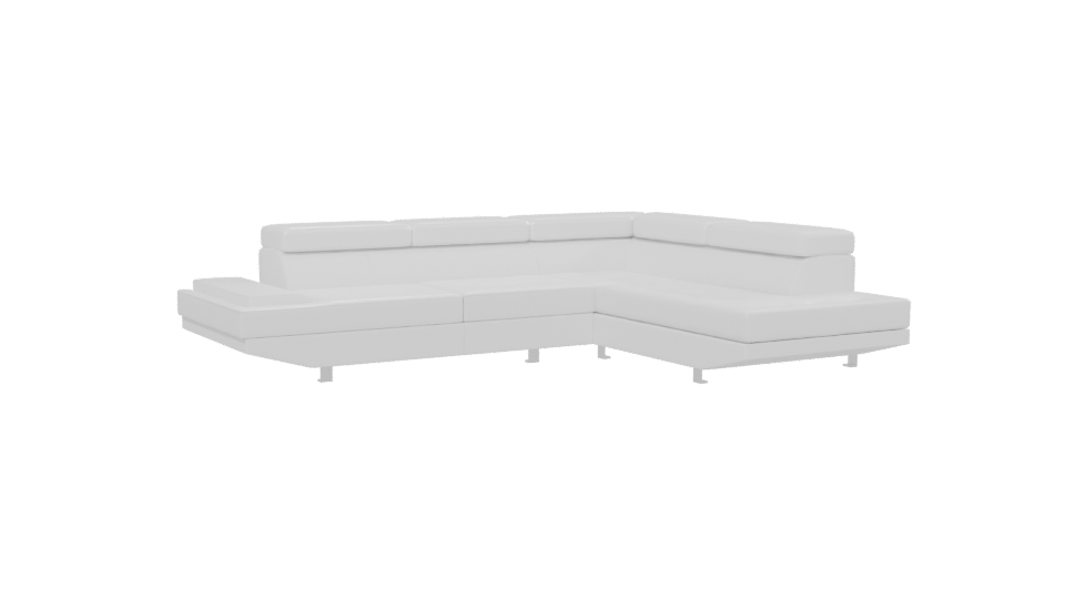 Contemporary L-Shaped Sofa 3D Model - Professional 3D Model Render 13