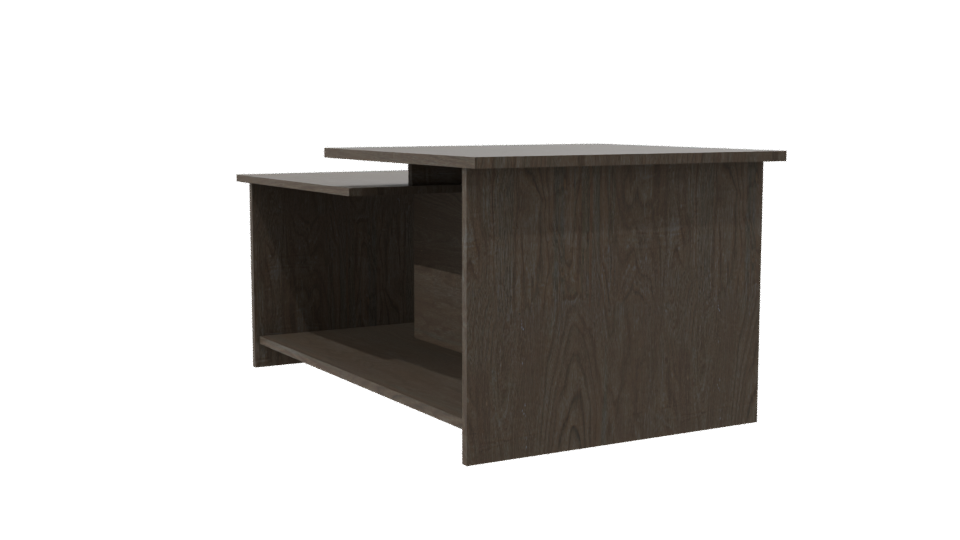 Contemporary Wooden Coffee Table 3D - Professional 3D Model Render 7