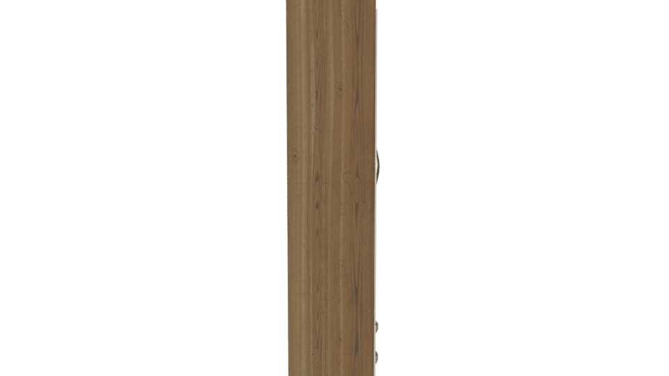 Stylish Wooden Storage Cabinet 3D - Professional 3D Model Render 8