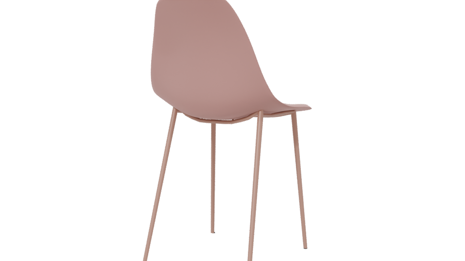 Stylish Minimalist Dining Chair 3D - Professional 3D Model Render 6