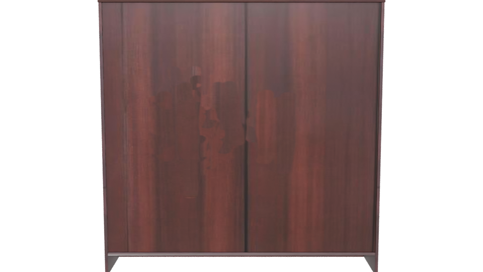 Stylish Wooden Wardrobe 3D Model - Professional 3D Model Render 5