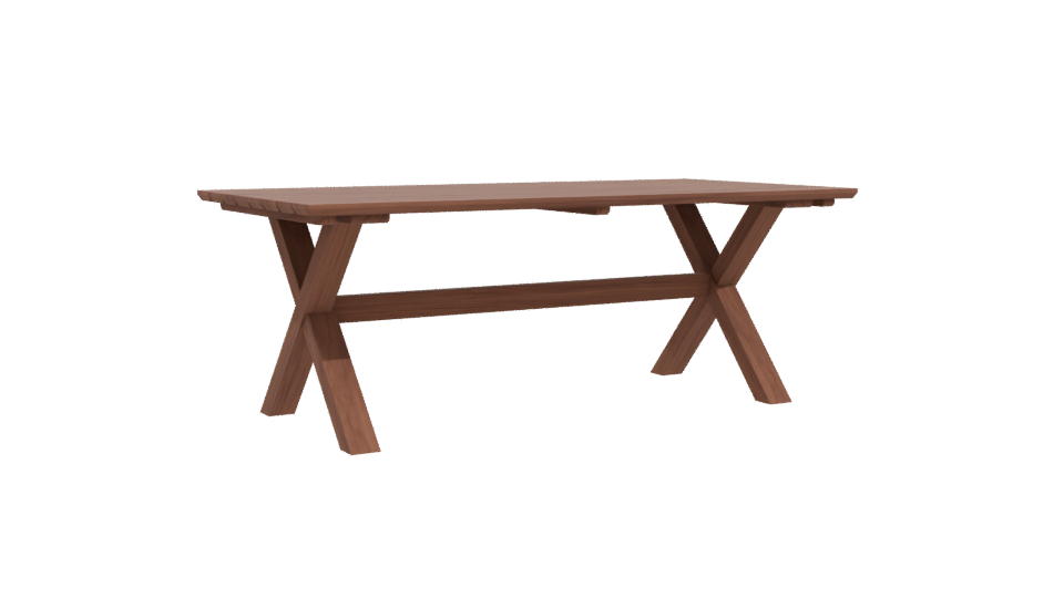 Kimberly Teak Dining Table 3D - Professional 3D Model Render 10